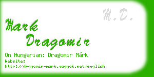 mark dragomir business card